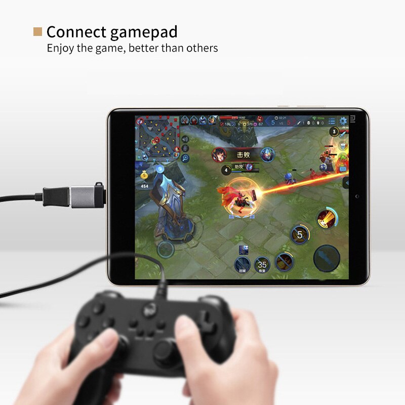 Fonken usb c otg-adapter voor macbook, tablet type c naar usb 3.0- converterkabel, mobiele telefoon otg, gampad, muis, printer otg-connector