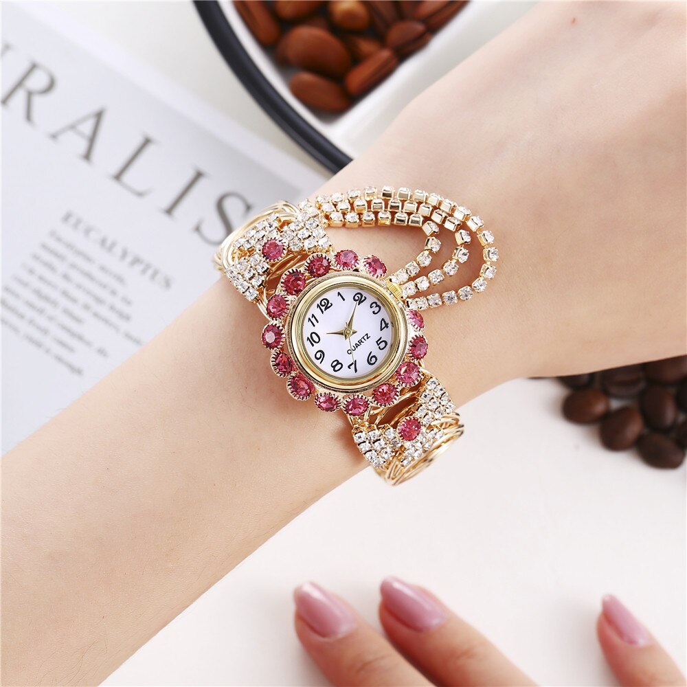 Top Luxe Strass Armband Horloge Vrouwen Horloges Dress Horloges Dames Horloge Vrouw Reloj De Mujer