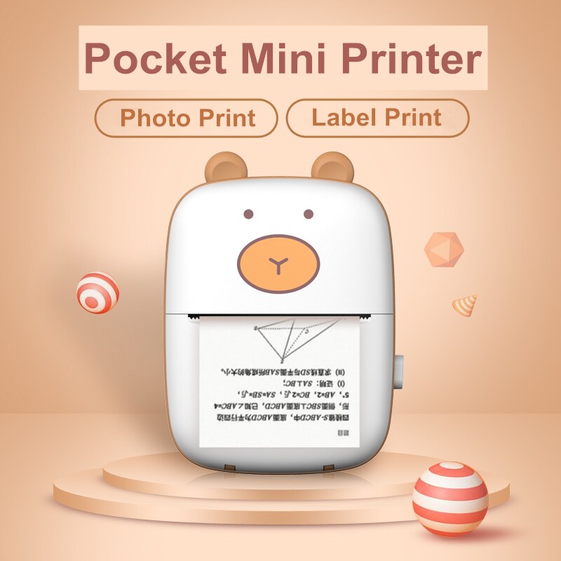 thermal black and white printing error problem Office document web page picture printing Bluetooth connected micro printer