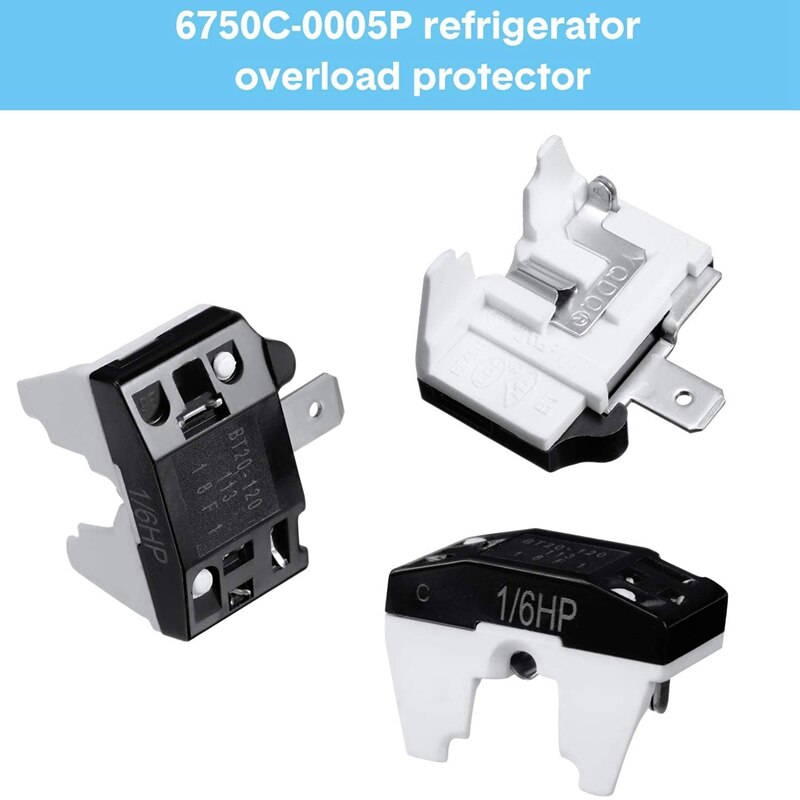 QP2-4.7 Ptc Starter Relais 1 Pin Koelkast Starter Relais En 6750C-0005P Koelkast Overbelasting Protector