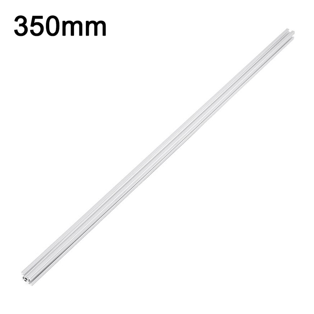 Aluminiumprofil t slits aluminium extruderad eloxerad 100-550mm cnc 3d skrivardelar: Vit