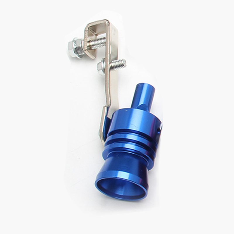 XL Universal Car Turbo Whistle Motorcycle Refitting Turbo Whistle Exhaust Pipe Sound Turbo Tail Auto Car Blow-off Valve Whistle: Blue XL