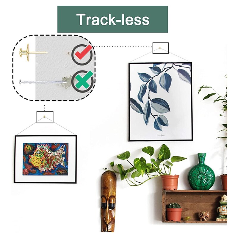 30 Pack Small Nails for Picture Hanging Double-Headed Picture Hangers Nails Wall Nails for Hanging Pictures
