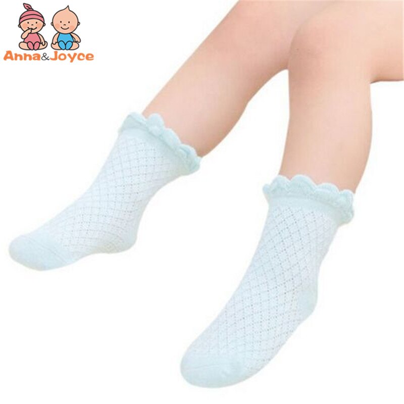 Chaussettes fines en maille coton pour bébé fille de 1 à 3 ans, 10pais/lot, Style été 100%