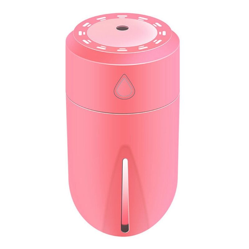 Car Humidifier Air Purifier Filter Home Allergies Smoke Dust Deodorization Mold: Pink