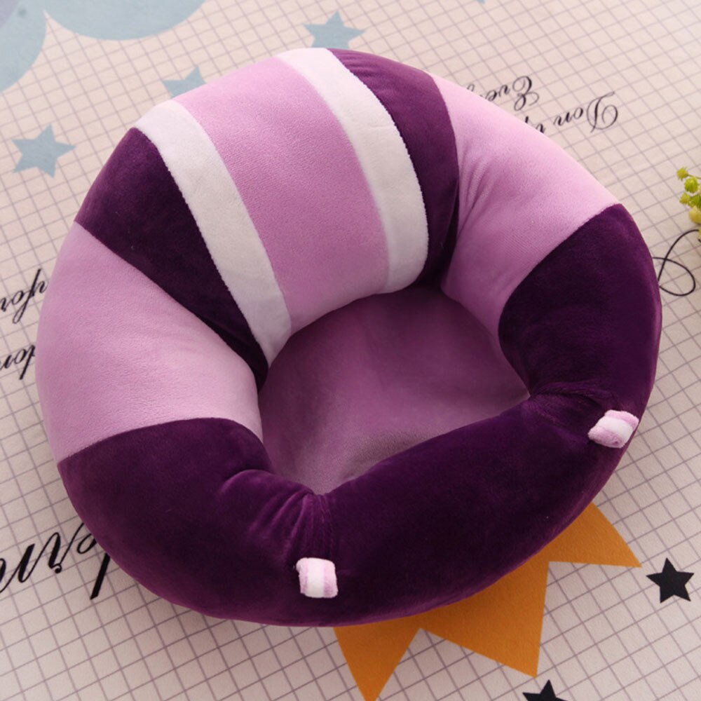 Blød babysofa støttesæde plys sækkestol til spædbørn, der lærer at sidde, lænestol, komfortabel småbørnsrede puffesæde babysofastol: Pj3298k