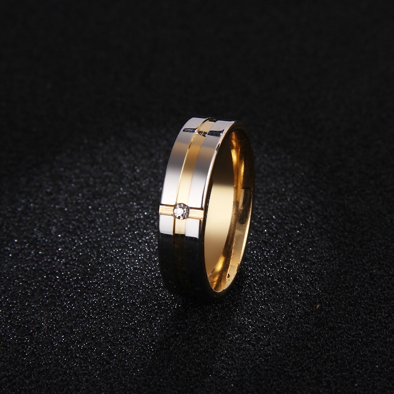 Dotifi 316L Rvs Ringen Voor Vrouwen Cross Zirkoon Engagement Wedding Ring Sieraden