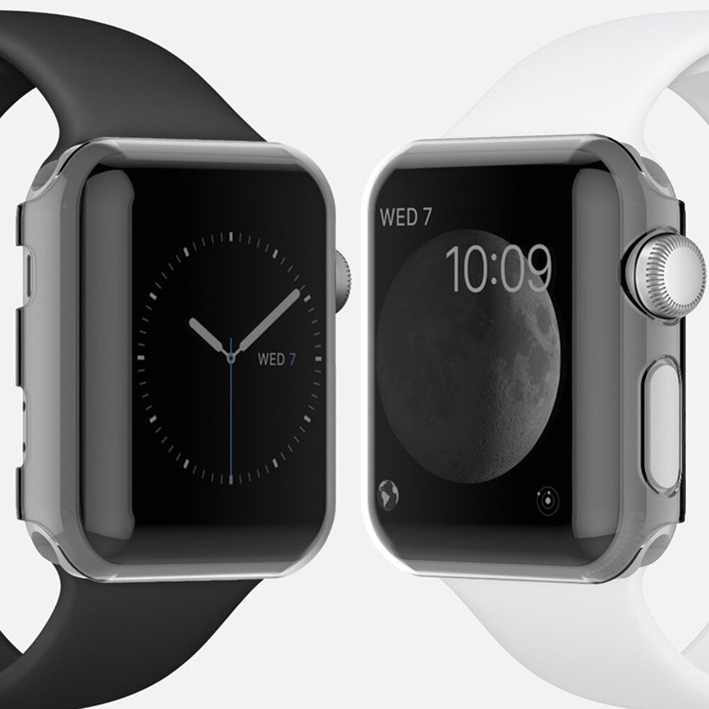 Watch Case for Apple Watch band apple watch 5 4 3 cover 44mm 40mm Colorful cover PC Frame iwatch apple watch series 5 4 3 44 mm