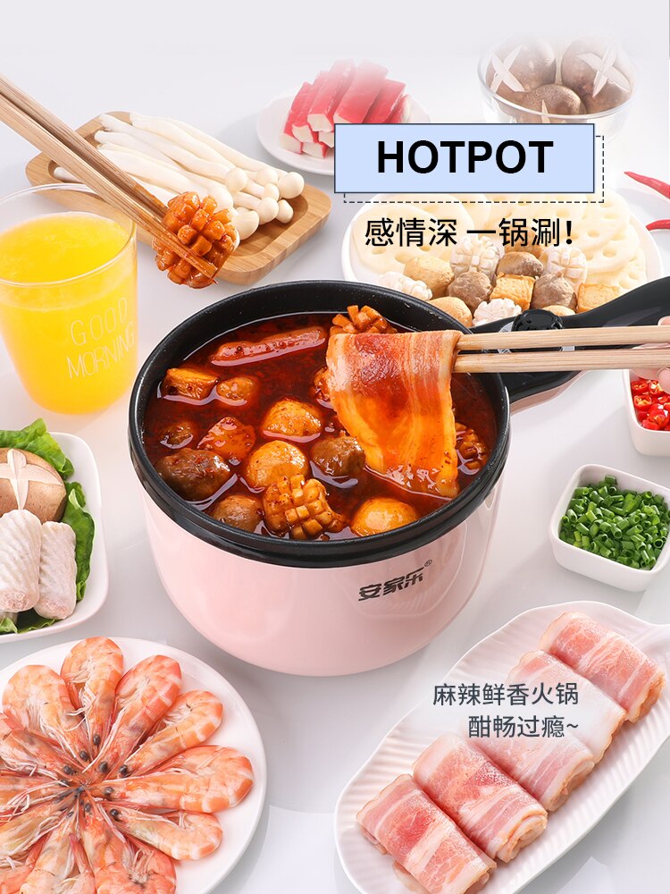 220V 230W/600W Mini Multi Cooker for Single/Double Layer Electric Rice Cooker Stainless Steel Inner Fry/Steamer Pot/Boil