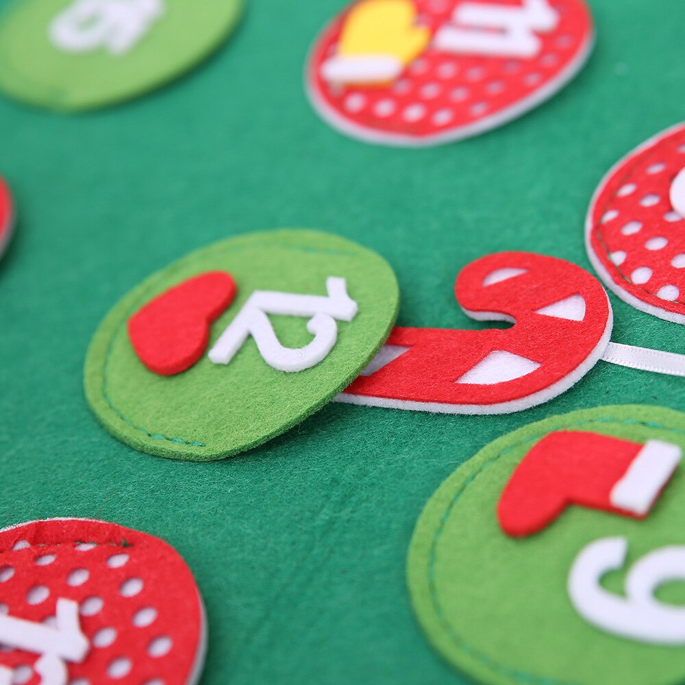 Felt DIY Christmas Tree Advent Calendar Birthday Advent Calendar Fabric Advent Calendar Year Decor