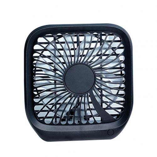 Ventilador de asiento trasero de coche, kit de ventiladores de verano, silencioso y portátil, con protección para los dedos: Black