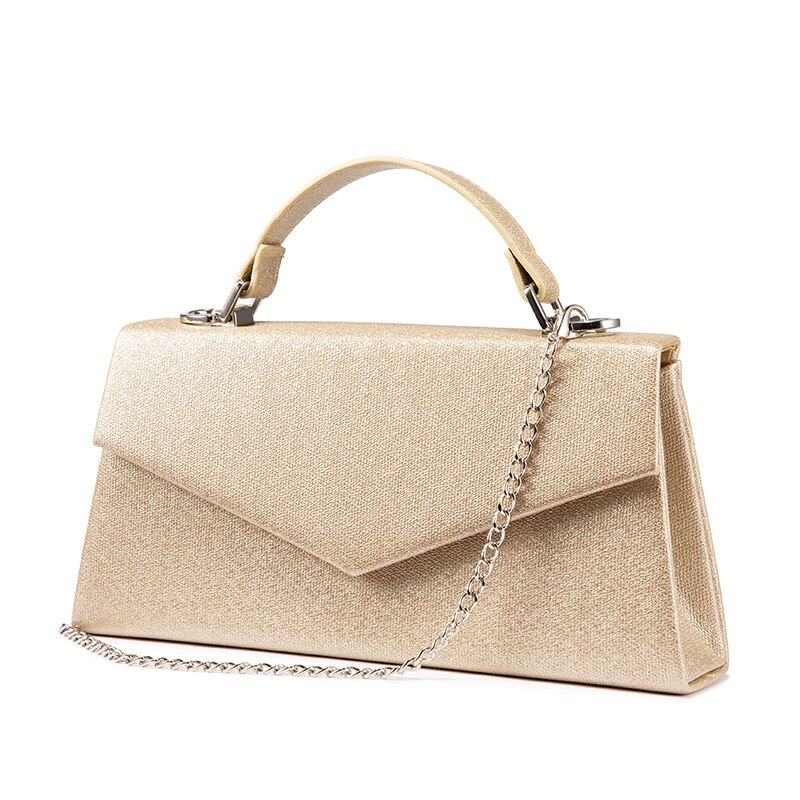 LOVEVOOK femmes sac à main poignée supérieure en cuir PU bandoulière sac de messager femme luxe concepteur sacs de soirée pour dames: Champagne