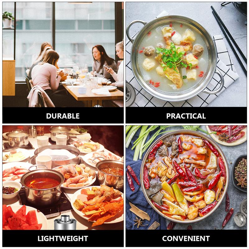 1 Set Fuel Holder Stainless Steel Fuel Box Alcohol Burner Alcohol Stove Wick