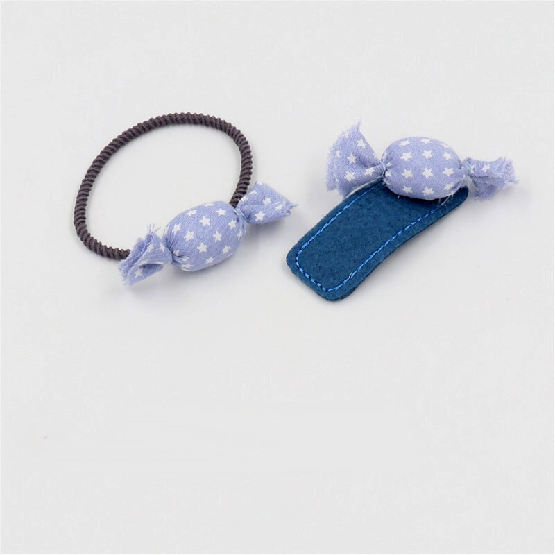 2 pièces Mignon Kid Filles Pinces À Cheveux Bonbons Tandem Boule Pompon Épingles À Cheveux Barrettes Chapeaux Bébé Enfants Cheveux Accessoires Chapeaux: 2-Blue