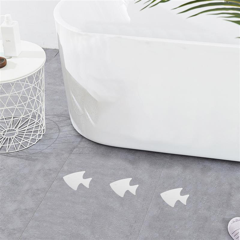 12Pcs Bad Anti-Slip Sticker Zwembad Vis Vormige Decoratieve Stickers Badkamer Vloeren Antislip Tape Badkamer Accessoires
