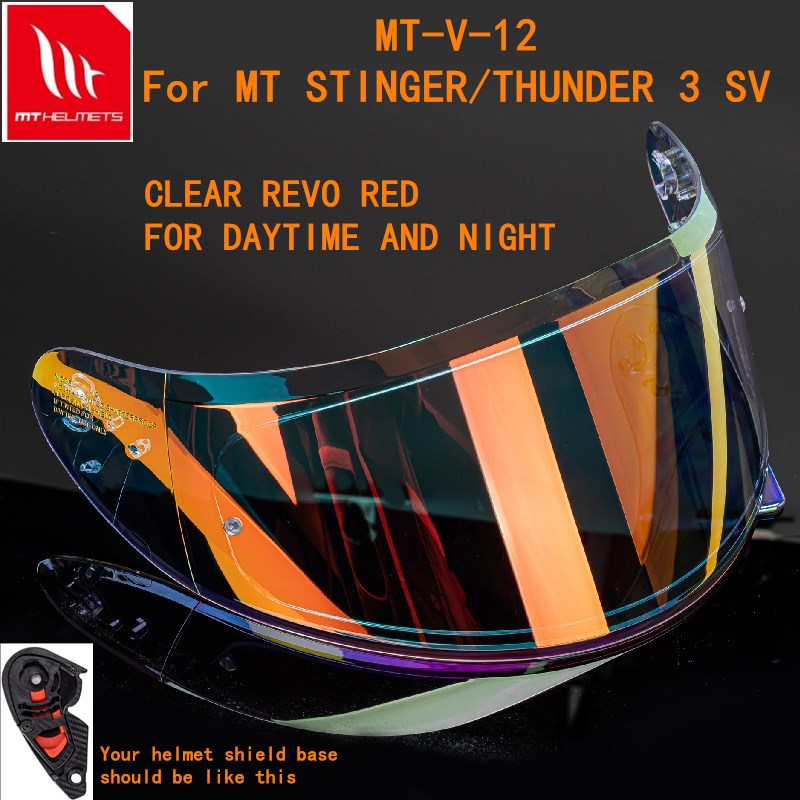 MT Helmet visor replacement wind shield for MT THUNDER 3 SV STINGER helmet original MT equipments: Ivory