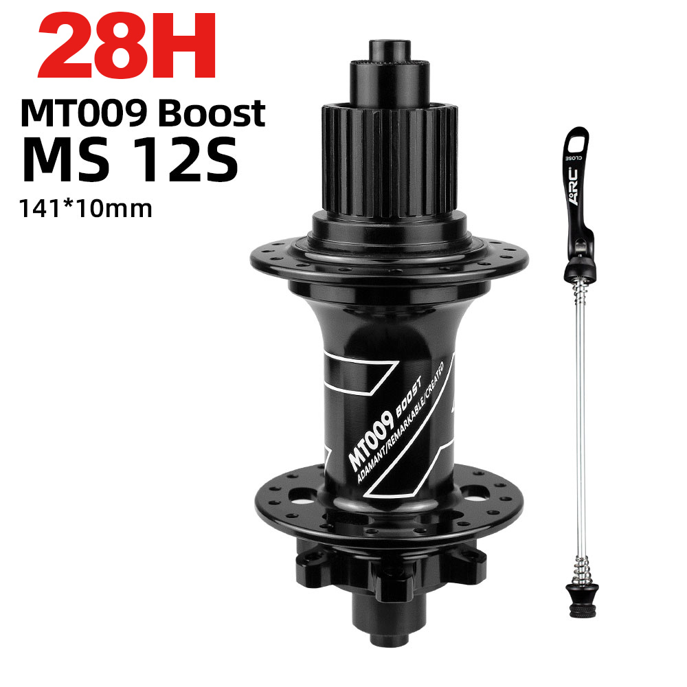 ARC MT009 BOOST front rear hub mtb mountain bike hub 28 32 holes 110mm 148mm 141mm HG MS micro spline XD 11 12 v bicycle freehub: Dark Grey