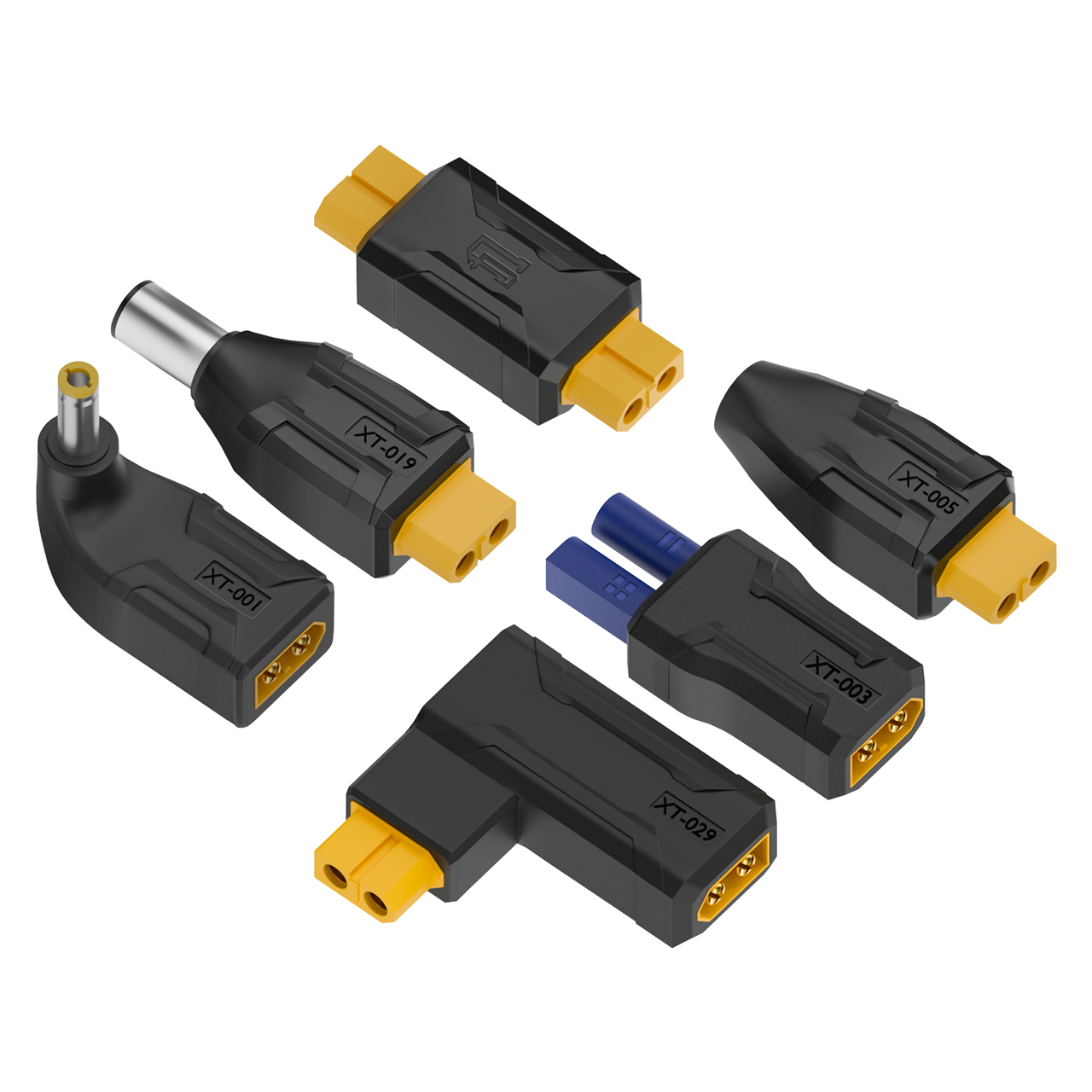 XT60 macho hembra a EC5 enchufe hembra tipo c DC macho hembra sin conector de cable adaptador de enchufe 55*25 5521 7406 7909 a conector XT60