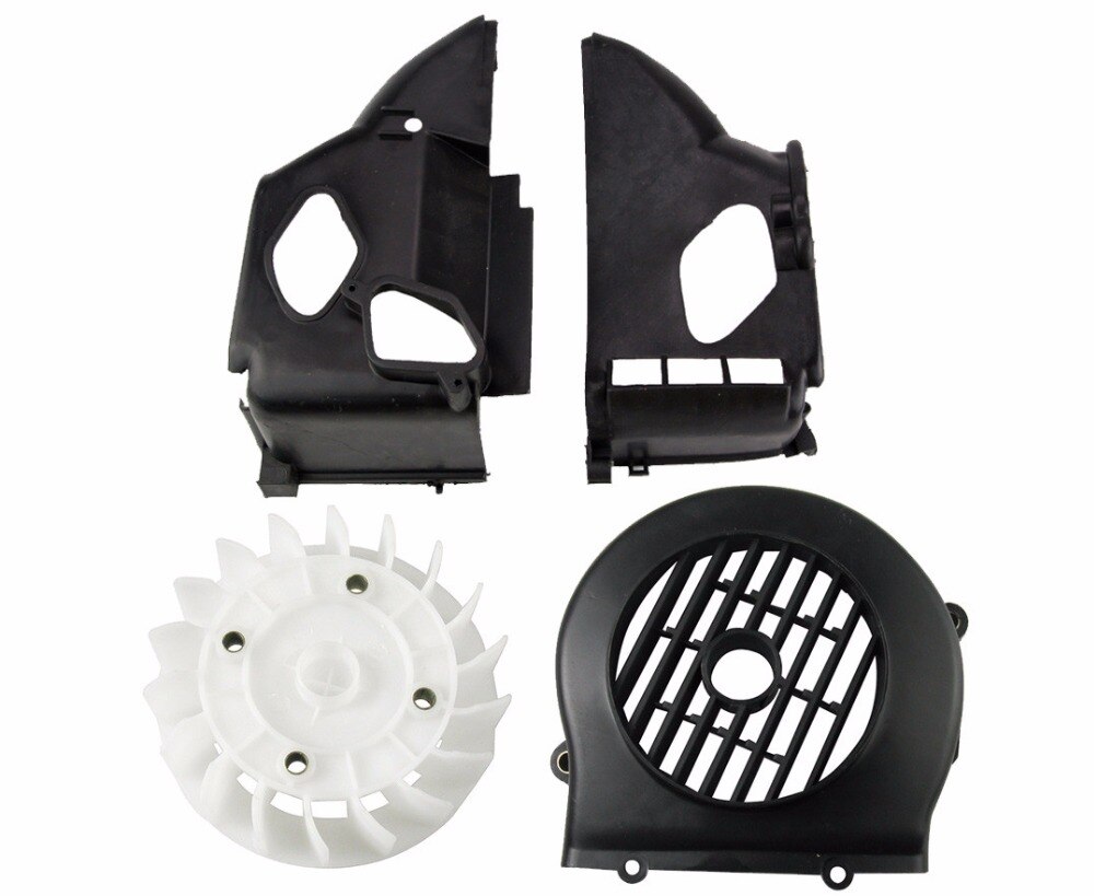 Scooter AB Cover Fan Set GY6 50 80cc Radiating Cover Plastic Part Repair Bike Engine Part Moped SRTJ-GY50