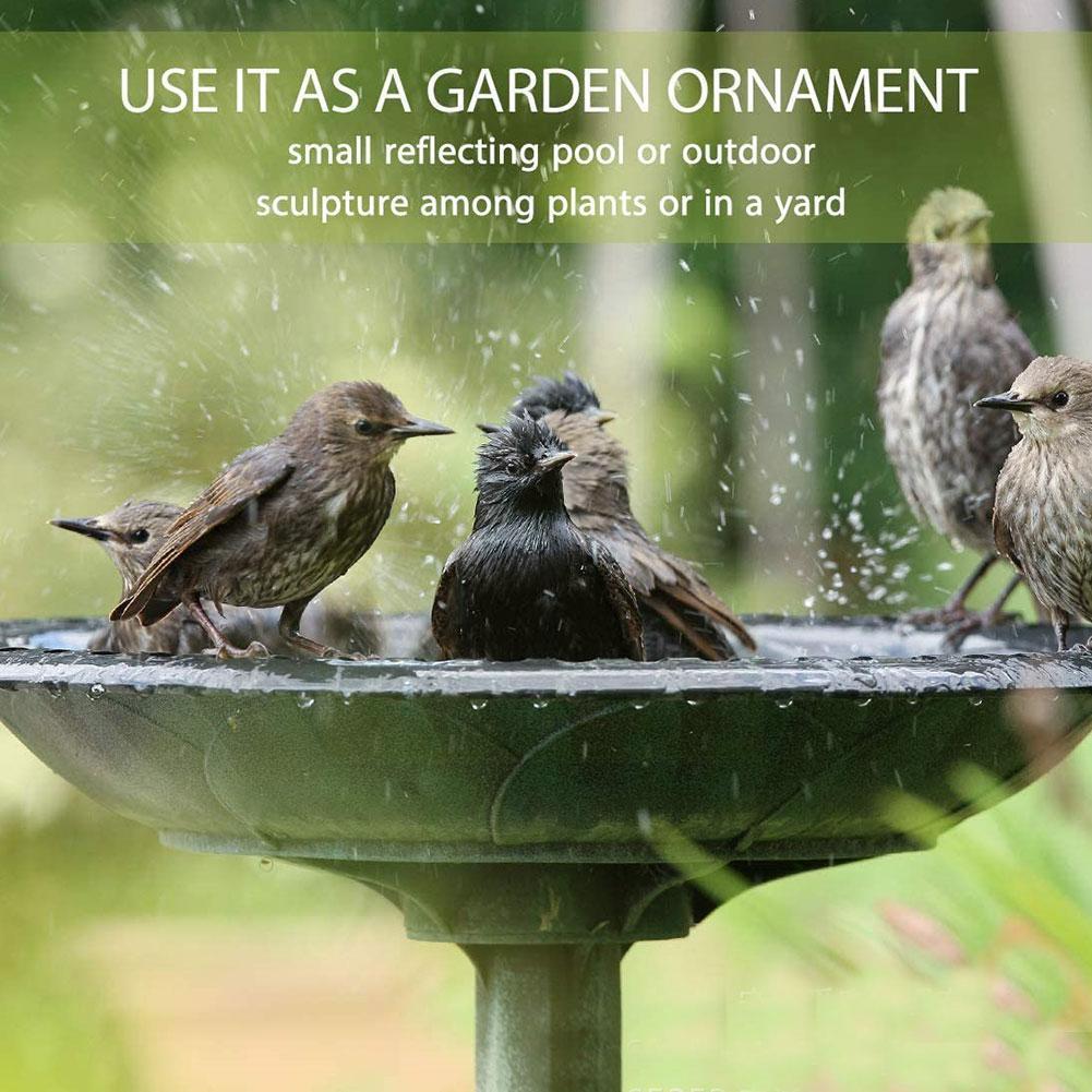 Garden Bird Bath Basin 65cm High Water Fountain Landscape Outdoor Patio Statue Lawn Decoration Courtyard L5j8