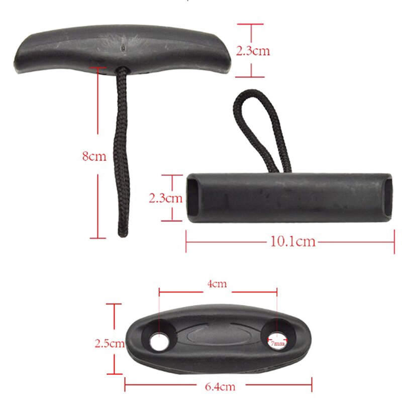 Kajak Kano Boot Dragen Grip Handgrepen Roeiboot Levert Nylon Marine Handvat Carry Accessoire: Default Title