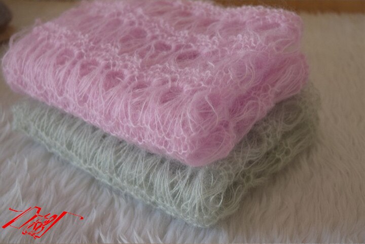 Mohair – couverture en tricot pour bébé, emmaillotage, accessoires Photo