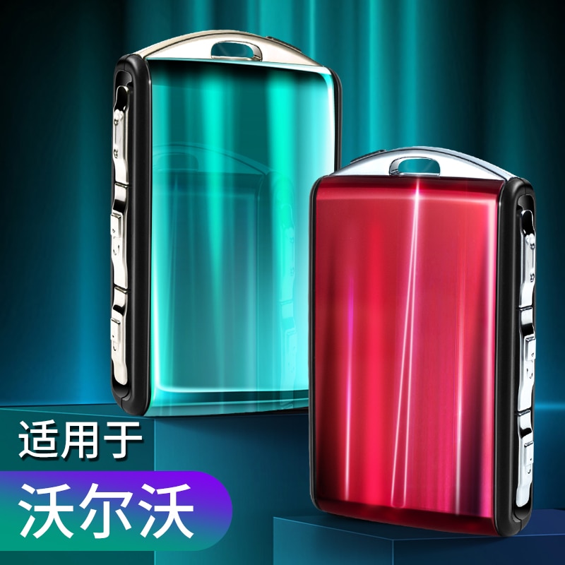 Car ABS Key Case Shell For Volvo XC40 XC60 S90 XC90 V90 T5 T6 T8 Fob Smart Key Replacement