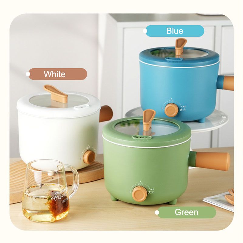 Multifunction Cooking pot 1.8L Rice cooker Non-stick pan Household Electric Skillet Hotpot noodles Egg boiler Food steamer 110V