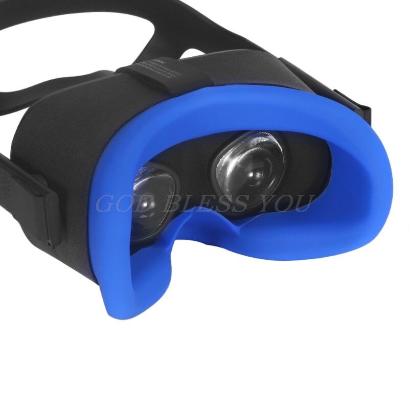 Macio anti-suor silicone máscara de olho caso capa pele para oculus quest vr óculos transporte da gota