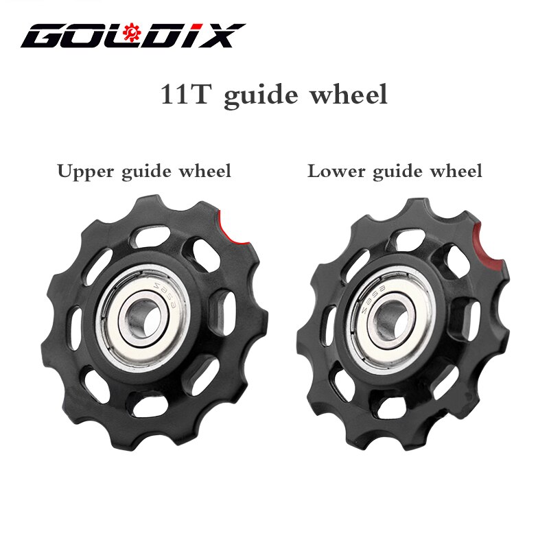 GOLDIX MTB Fahrrad Pulley Rad Nylon Faser 11T 12T Rennrad Jockey Schaltwerk Reparatur Kit für Shimano sram X01 XX1 GX NX