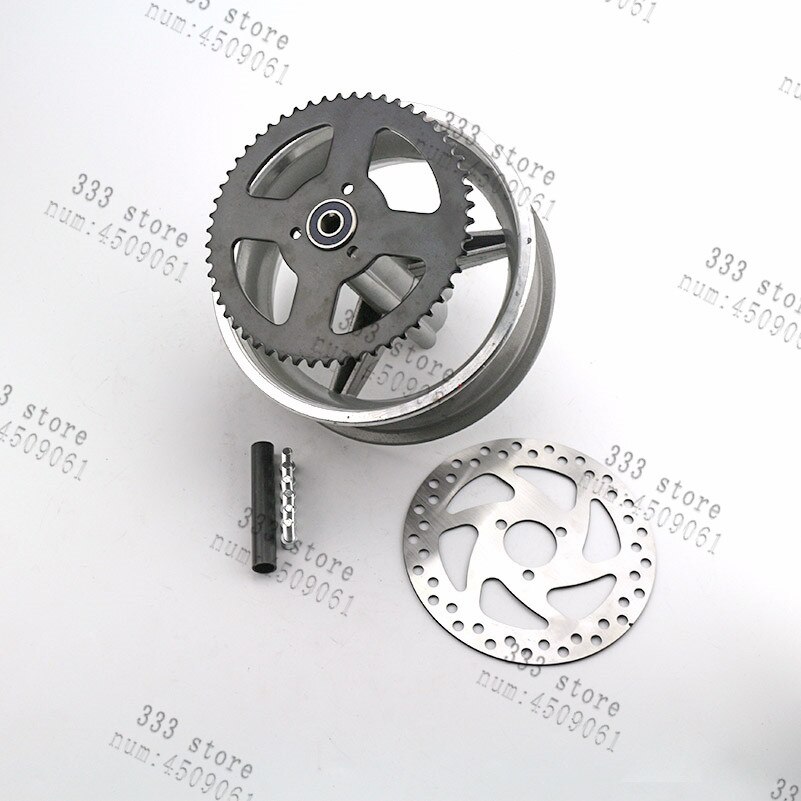 Cubo de rueda de vacío de aleación de aluminio para bicicleta de bolsillo, parte trasera de bolsillo para moto de 47cc y 49cc, 110/50-6,5 y delantera, 90/65-6,5