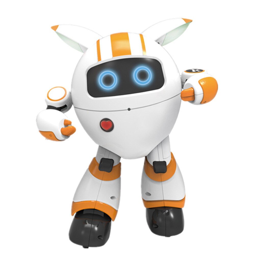 R14 2.4G Smart RC Robot Programmable Kids Toys Touch Singing And Dancing Educational Toys With LED Light Walk Slide Movement