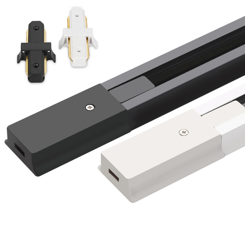 （2pcs/Lot）2 Phase Thick Aluminum 0.5M LED track rail Track light rail with connectors Universal rails track lighting fixture