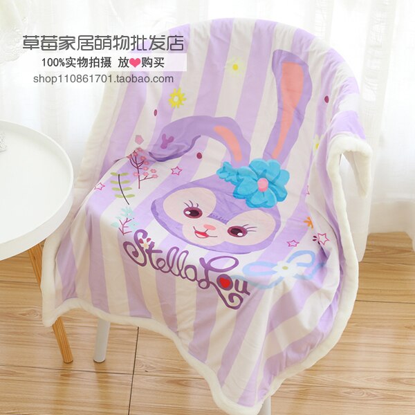 Duffy Bear Stellalou Shelliemay HelloKitty MyMelody Cinnamoroll PomPomPurin Plush Blanket Quilt Student Office Nap Cover Blanket