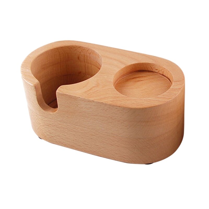Koffie Sabotage Stand,51 58Mm Espresso Tamping Station Houten Koffie Sabotage Stand Fit Meeste Portafilters en Koffiemachines