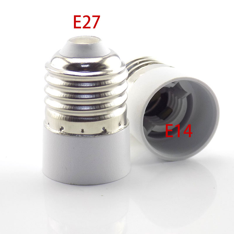 5 stk led pære konverter  e27 to e14 lampe pære sokkel holder  e14 hun  e27 han adapter konvertering fatning fatning adapter