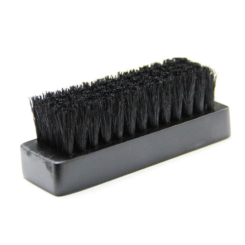 Home Cleaning Tool Boot Shoes Brush 1 PC Wood Handle Buffing Brush Black Pappus Hog Bristle Brushes Portable