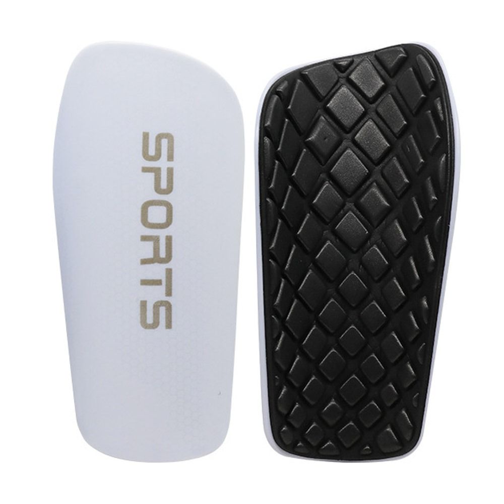 Voetbal Scheenbeschermers Voetbal Beschermers Pads Volwassen Kinderen Scheenbeschermers Licht Sok Insert Board Jongen Training Legging Beschermende Kleding: S / WHITE