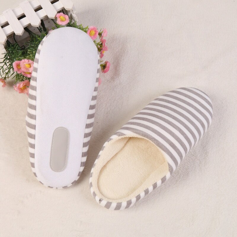 Women Indoor Floor Flat Shoes Spring Autumn Linen Flip Flops Home Slippers Slides Striped Female House Floor Slippers