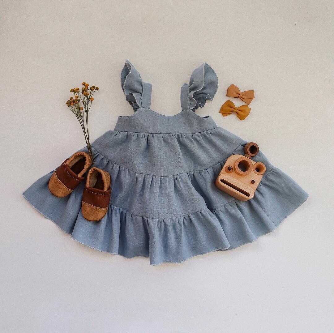 Baby Meisjes Kleding Baby Katoenen Linnen Jurk Zomer Zonnejurk Mouwloos Leuke Kant Verstoorde Kids Prinses Lange Rok Peuter