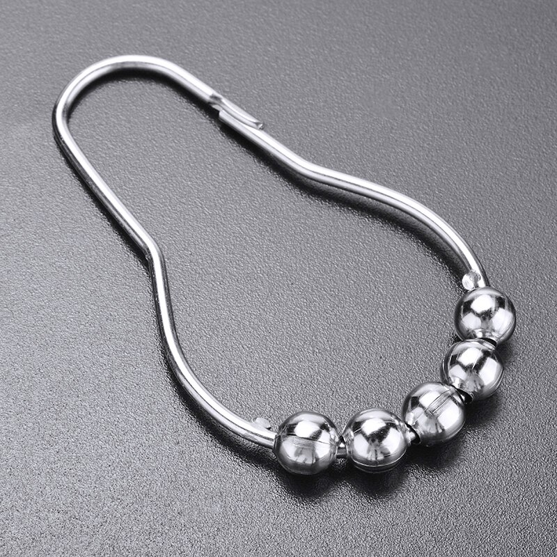 12Stck Edelstahl Dusche Vorhang Haken Ringe Metall Dusche Vorhang Haken Ringe Für Schlecht Dusche Stangen Vorhänge