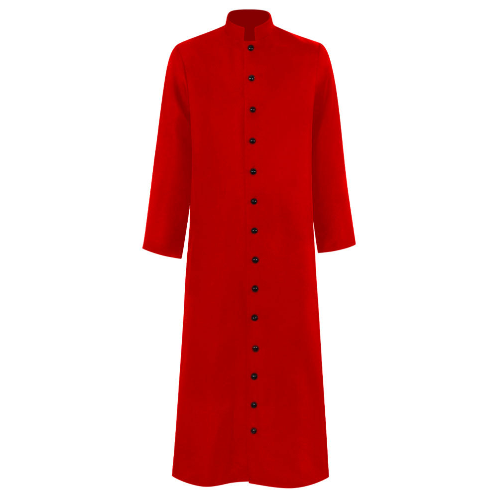 Medieval Monk Wizard Priest Church Father Cos Play Outfit Authentic North European Anime Halloween Cosplay Costume: M / Beige