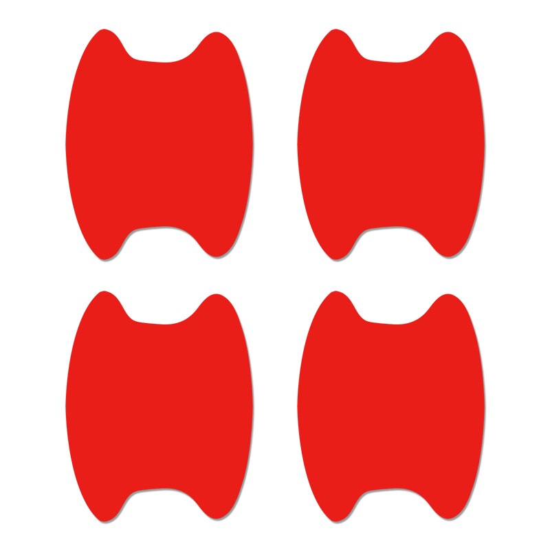 4 stuks reflecterende folie voor deurgrepen van auto's, deurgrepen en deurknoppen, stickers voor hyundai tucson solaris,  ix35 autostickers en accessoires: Rood