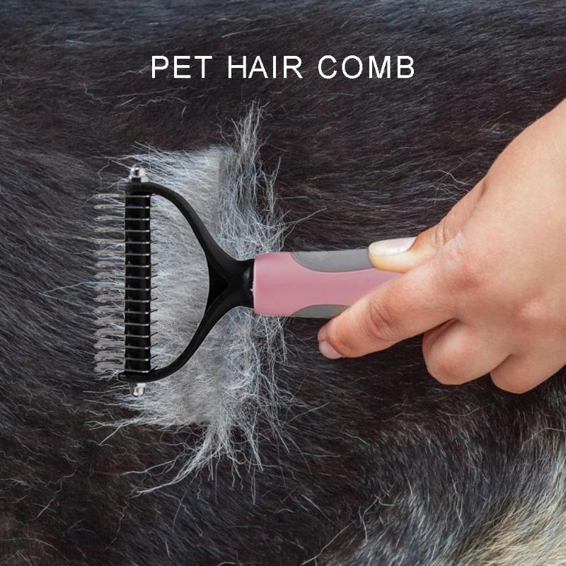Cortador de nudos para pelo de mascota, peines de rastrillo para quitar el pelo, cepillo cepillado y caída de pelo para perros y gatos, cepillos de corte, suministros para Mascotas y Cachorros