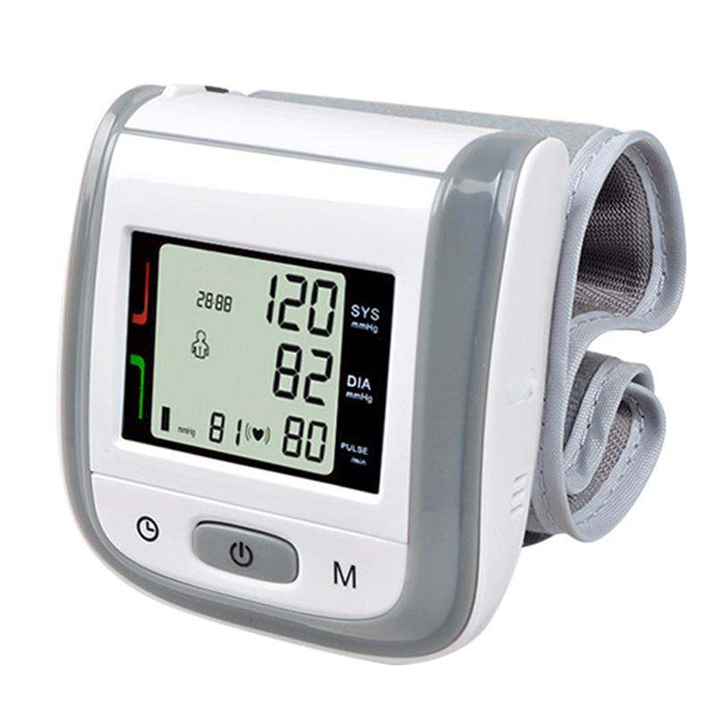 Bloeddrukmeter Huishouden Pols Type Tonometer Bloeddrukmeter Health Monitor Bloeddrukmeter Voor Ouders: Grijs