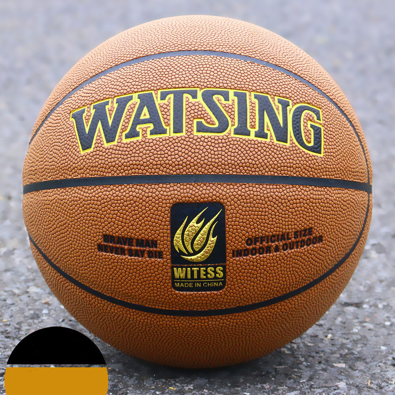 PATTONLEX Basketball Größe 6 Indoor Outdoor Leder Basketbälle für Frauen Mädchen- mit Pumpe (Gold Pink PATTONLEX Basketball Größe 6 Indoor Outdoor Leder Basketbälle für Frauen Mädchen- mit Pumpe (Gold Pink