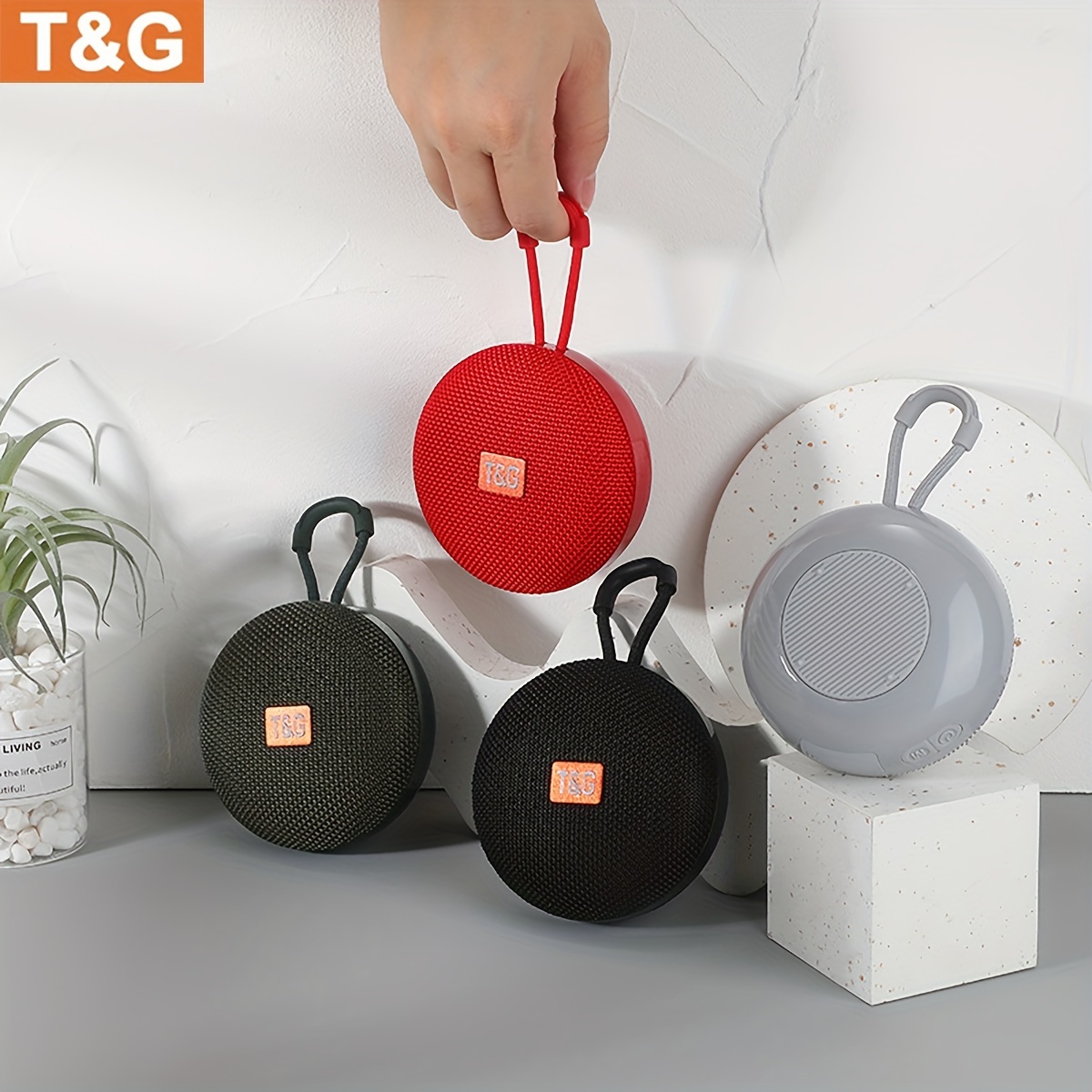 Tg 352 högtalare bluetooth bärbara trådlösa bashögtalare vattentäta högtalare med stöd för aux, tf, usb, fm, soundbar, subwoofer