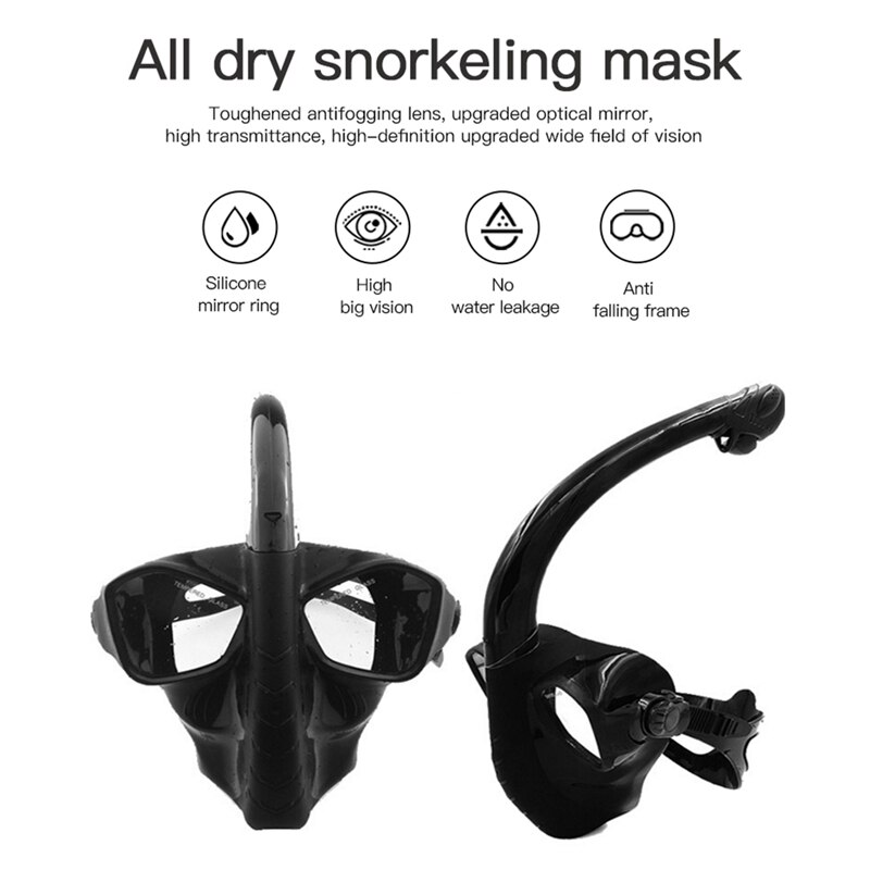 Máscaras de buceo, tubo de buceo, gafas de natación, equipo de aspiración subacuática, máscara de cara completa, resistente al agua