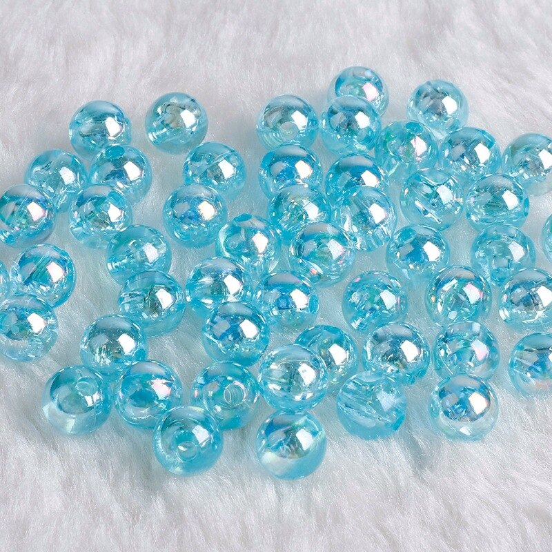 50pcs 8Mm Glass Ball Cream Cattle Small Marbles Pat Toys Parent- Child Beads Console Game Pinball Machine of Bouncing Ball: blue1