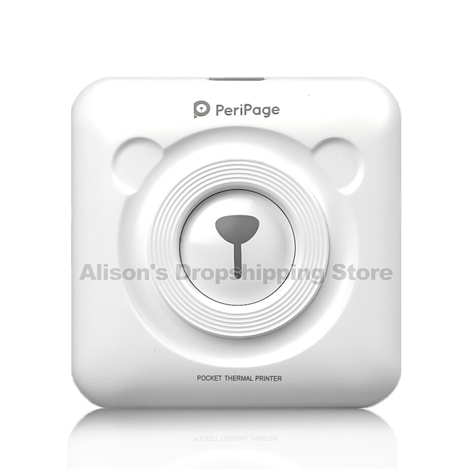 Pocket Printer 58 Mm Mini Draagbare Bluetooth Draadloze Paper Photo Printer Pocket Thermische Afdrukken Usb Verbinding Impresoras Fotos: 1 White Printer